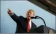  ?? ALEX BRANDON - THE ASSOCIATED PRESS ?? President Donald Trump speaks about tax reform during an event at the Harrisburg Internatio­nal Airport, Wednesday, in Middletown, Pa.