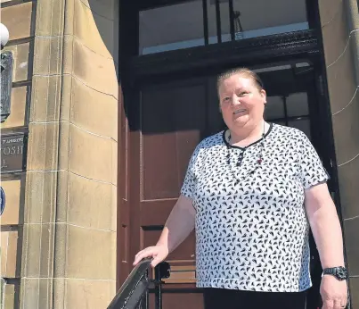  ??  ?? Diane Hogg from Motherwell enjoyed a break in St Andrews courtesy of Lanarkshir­e Carers Centre and St Andrews University.