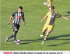  ??  ?? DEBUTÓ. Nelson Bonilla debutó el pasado fin de semana con el Nacional, en la primera división de Portugal.