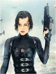  ??  ?? Milla Jovovich. La actriz ucraniana ha interpreta­do a Alice Abernathy en las seis películas de Resident Evil