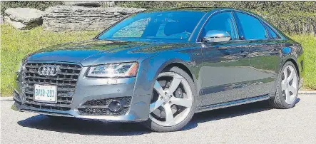  ?? PHOTOS: BRIAN HARPER/ DRIVING ?? The S8 projects the requisite blend of power, exclusivit­y and extravagan­ce that a car in its price range should.