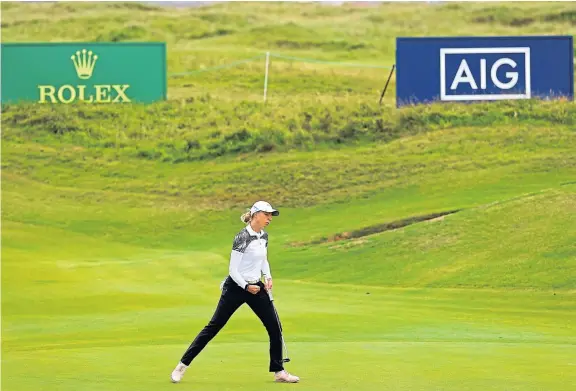  ?? Picture: R&A. ?? Sophia Popov during her stunning win at Royal Troon, which we all assumed would open doors for her across the game.