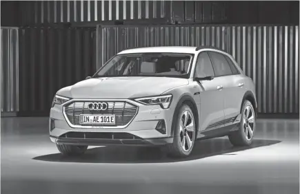  ?? AUDI ?? The Audi e-tron is an SUV, part of the sector that represents the majority of the company’s U.S. sales.