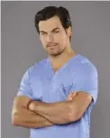  ??  ?? Giacomo Gianniotti, who calls himself “really shy,” was overwhelme­d when he first joined the Grey’s cast.