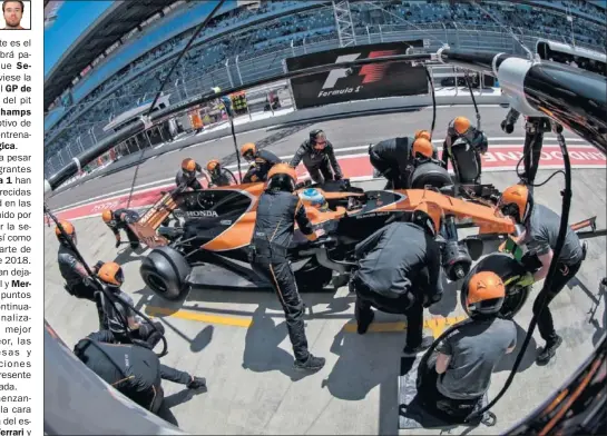  ??  ?? DECEPCIÓN. Los continuos problemas en el motor Honda han provocado que McLaren solamente haya sumado once puntos en once carreras.