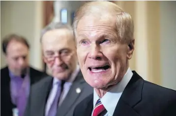  ?? J. SCOTT APPLEWHITE/AP 2018 ?? President Joe Biden had picked former Sen. Bill Nelson, D-Fla., as his choice to lead NASA. The nomination is heading to the Senate.