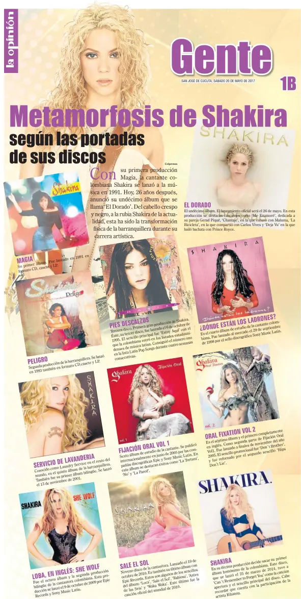 Metamorfosis de Shakira - PressReader