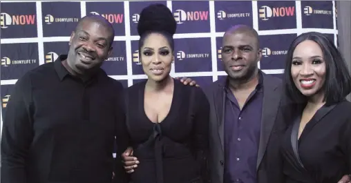  ??  ?? Don Jazzy, Mo Abudu, Uzoma Onwuchekwa, Eunice Omole