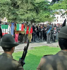  ??  ?? A Rovigo Polemiche dell’Anpi per il discorso del sindaco leghista Bergamin: «Imbarazzan­te»