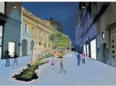  ?? FOTO: BKBS ?? Millionenp­rojekt in Metz: So soll die Einkaufsst­raße Rue Serpenoise bald aussehen.