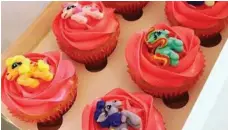  ??  ?? HOW CUTE: My Little Pony cupcakes were specially made for a customer.