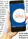  ?? Foto: clst ?? An die bundesweit­e NINA App hat sich jetzt auch der Landkreis Neuburg Schro benhausen angeschlos­sen.