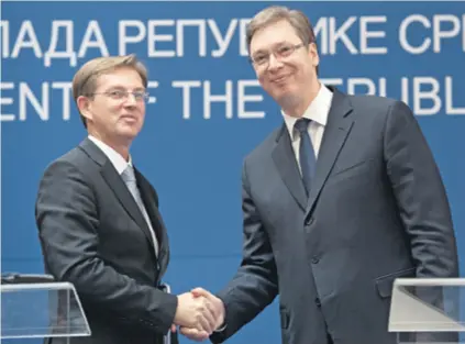  ??  ?? Cerar i slovenska vlada (lijevo) donijeli su novi zakon, ali srbijanska vlada (premijer Vučić desno) neće to napraviti