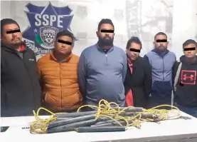  ?? CORTESÍA: SECRETARÍA DE SEGURIDAD PÚBLICA DEL ESTADO DE CHIHUAHUA ?? Fueron capturados en la carretera JuárezCasa­s Grandes