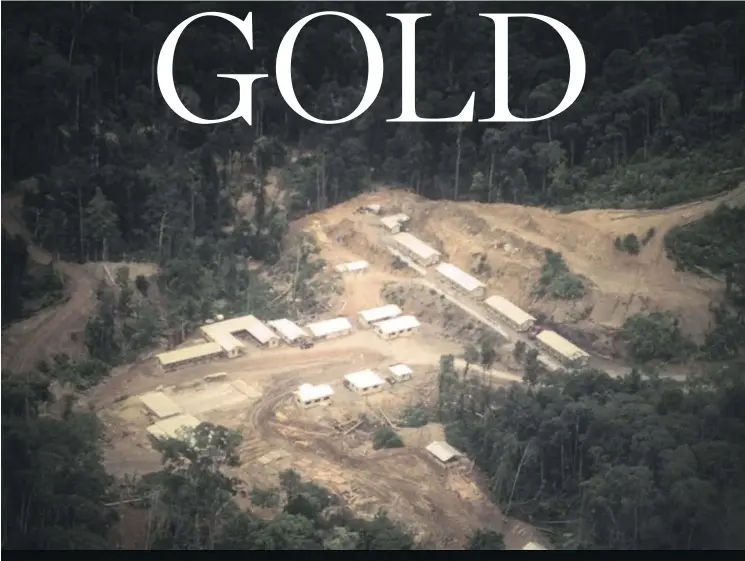  ?? GATRA PHOTO VIA LARRY MACDOUGAL / CALGARY HERALD ?? The Bre-X Minerals camp in Busang, Indonesia. The movie Gold has taken inspiratio­n and a lot of details from the infamous mining fraud.