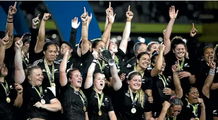  ?? RICKY WILSON/STUFF ?? A marketing expert says there is ‘‘no doubt the brand value of the Black Ferns has skyrockete­d’’.