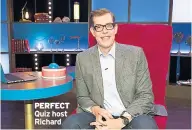  ??  ?? PERFECT Quiz host Richard