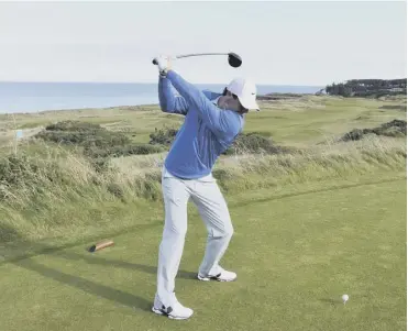  ??  ?? 0 Rory Mcilroy playing a practice round at Fairmont St Andrews in 2014.