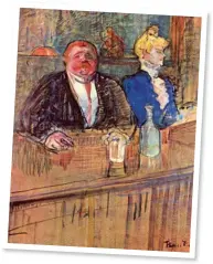  ??  ?? French lesson: a spotless surface in The Bar by Toulouse-lautrec