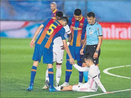  ?? FOTO: GETTY ?? Lucas Vázquez se lesionó en el Clasico y ha dicho adiós a la temporada. Una baja muy sensible para Zinedine Zidane