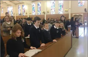  ?? COURTESY PHOTOGRAPH ?? St. Anne's students attend chapel.