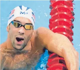  ?? AP ?? El nadador estadounid­ense Michael Phelps, poseedor de 18 oros olímpicos, entrenó ayer por primera vez en Río de Janeiro.