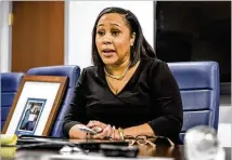  ?? JENNI GIRTMAN FOR THE AJC ?? Fulton DA Fani Willis wants her office recused in Rayshard Brooks’ case, citing conflicts of interest from her predecesso­r.