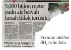  ?? ?? Keratan akhbar BH, Isnin lalu.