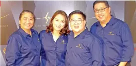  ??  ?? The Blue Post Team Karina Ang, Jen Ang, Anthony Ang &amp; Kenneth Hao