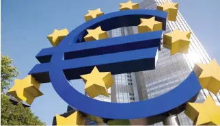  ??  ?? The Internatio­nal Monetary Fund (IMF) expects the euro zone to expand by 1.9 percent this year, 0.2 percentage point more than its previous projection. (Reuters)