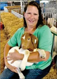  ?? HAROLD HOCH - FOR MEDIANEWS GROUP ?? Joyce Walters of Maidencree­k Township is the new cochairwom­an of the sheep and goats department.