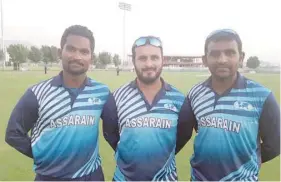  ??  ?? Assarain stars Vinukumar, Zeeshan Maqsood and Muhammed Nadeem