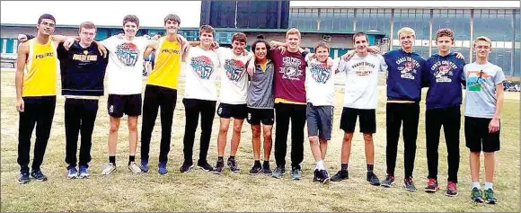  ?? COURTESY PHOTO ?? The Prairie Grove boys cross country team placed sixth in the team standings at the State 4A meet held last week at Heber Springs.