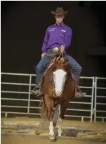  ??  ?? When riding over a set of logs, don't quit until your horse’s last foot crosses the final log. This will keep him from hitting it.