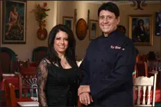  ?? ?? Los Arcos owners John Luevano and his wife, Kendra, on Jan. 10.