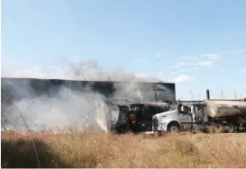  ?? YAZMÍN SÁNCHEZ ?? Se repitió el siniestro en el predio cercano a la refinería.