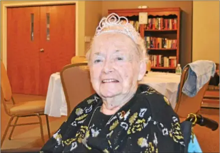  ?? SUBMITTED PHOTO ?? Evelyn Dulick celebrated her 101st birthday with her family and friends at St. Martha Center in Downingtow­n, prior to her birthday this Friday, Oct. 13.