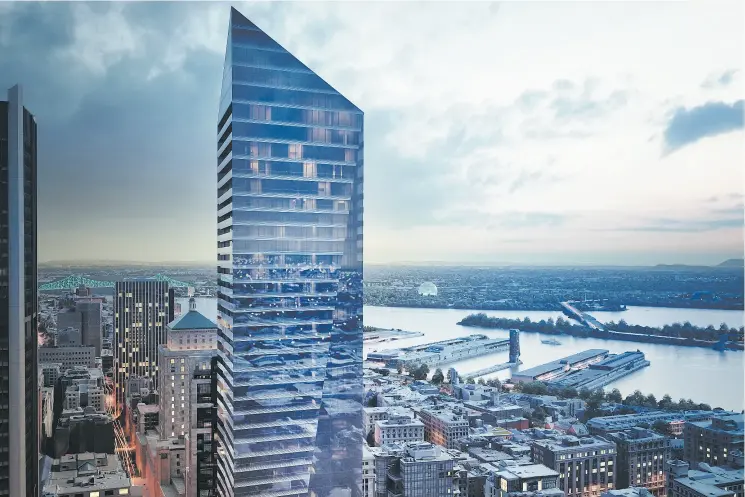  ?? SUPPLIED ?? The 58-storey Victoria sur le Parc is set to shape Montreal’s skyline.