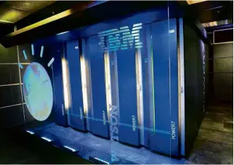  ?? Associated Press/IBM ?? Watson, da IBM, plataforma de inteligênc­ia artificial usada por seguradora japonesa