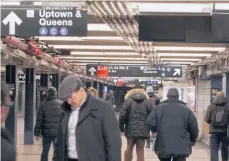  ?? MARIELA LOMBARD ?? Por el metro del área de Times Square se movilizan unos 5.7 millones de personas diariament­e.