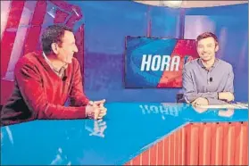  ?? FOTO: BARÇA TV ?? Nacho Rodríguez, ayer, durante la entrevista en Barça TV