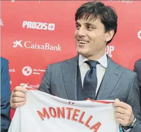  ?? FOTO: EFE ?? Montella, ilusionado. Antes de ser presentado, quiso conocer la ciudad deportiva