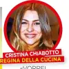  ??  ?? CRISTINA CHIABOTTO R «VORREI FONDARE UNA CATENA INTERNAZIO­NALE DI RISTORANTI CON SPECIALITÀ PIEMONTESI »