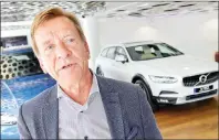  ?? ap Photo ?? Volvo Cars CEO Hakan Samuelsson during an interview in Stockholm, Sweden, Wednesday. Samuelsson said that all Volvo cars will be electric or hybrid within two years. The Chinese-owned automotive group plans to phase out the convention­al car engine.