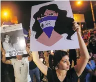  ?? ALFREDO ZUNIGA / THE ASSOCIATED PRESS ?? Demonstrat­ors in Managua, Nicaragua. The protests have weakened the presidency of Daniel Ortega.