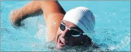  ?? Picture: PHANDO JIKELO ?? ENDURE: Cape Town businessma­n and extreme athlete, Toni Enderli, 39, along with 30 swimmers, is attempting a 24-hour endurance swim at the Sea Point pools to raise funds for the NSRI’s water safety programme for children.