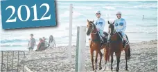  ??  ?? Magic Millions’ first ever beach run at Surfers Paradise in 2012.