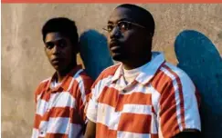  ??  ?? Kelvin Harrison Jr. (left) and Nasir “Nas” Jones in a scene from “Monster”