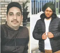 ?? FILES ?? Gamdur Brar, left, will serve 16 years in prison for the May 6, 2021, murder of his nephew, Harmanjot Singh Bhattal, right.