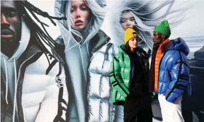  ?? Photograph: Stefania M D’Alessandro/Getty Images ?? Models dressed for the great outdoors at Pitti Immagine Uomo 105 in Florence.